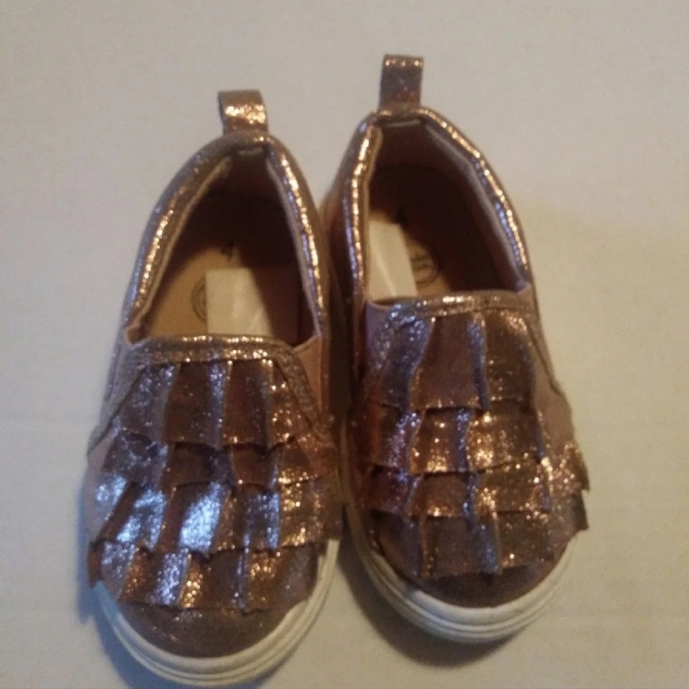 Girls rose gold wonder nation shoes size